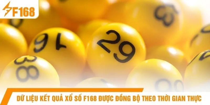 Dữ liệu kết quả xổ số F168 được đồng bộ theo thời gian thực 
